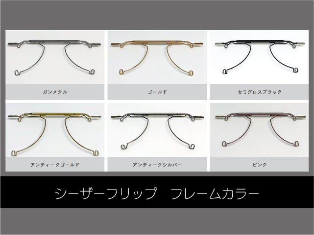 お使いのメガネがサングラスに変身！（後付け偏光サングラス　シーザーフリップ）