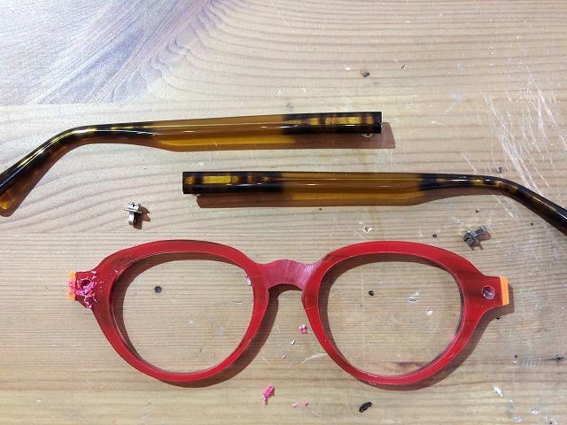 cafe & gallery Puuさんで開催「メガネ手作り体験教室」作品発表Kさま