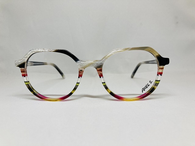 マルチカラーのクラウンパントメガネ（ドイツデザイナーメガネ）