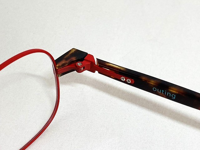 赤とべっこうのかわいいメガネ