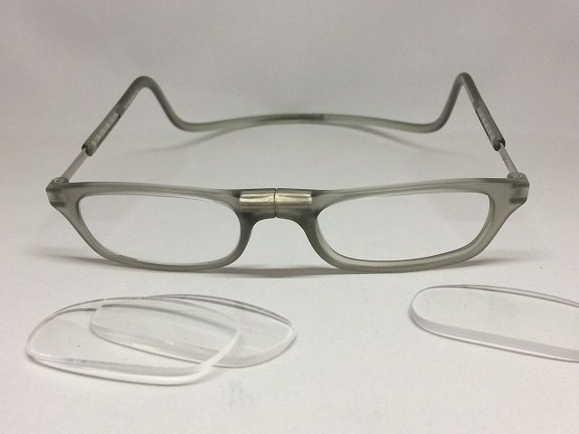 火野正平さん愛用メガネをカスタム。マグネットでワンタッチ脱着式の老眼鏡「クリックリーダー（clicreaders）」。