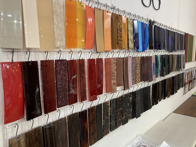 オーダメイドメガネ生地サンプル